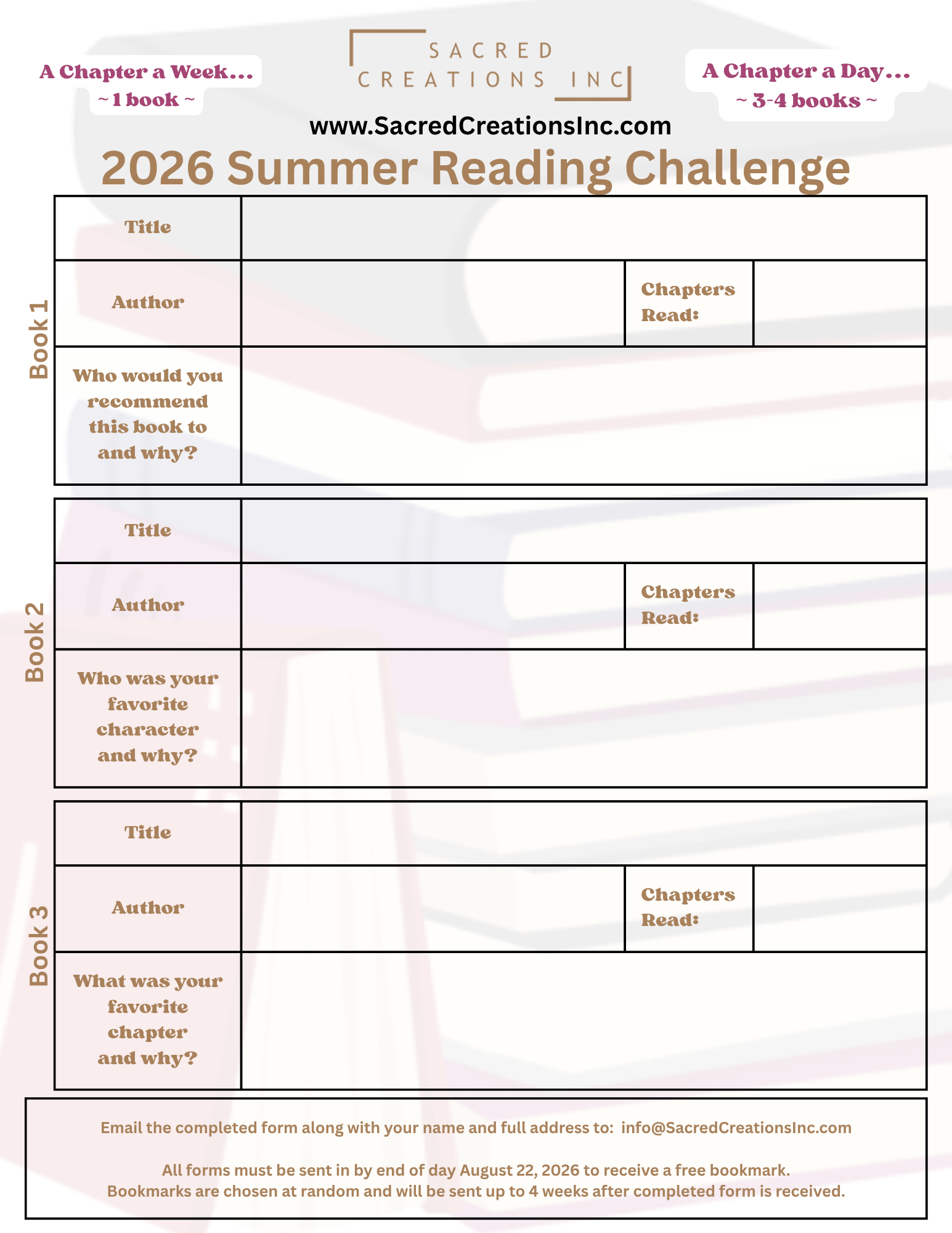 2026 Summer Reading Challenge