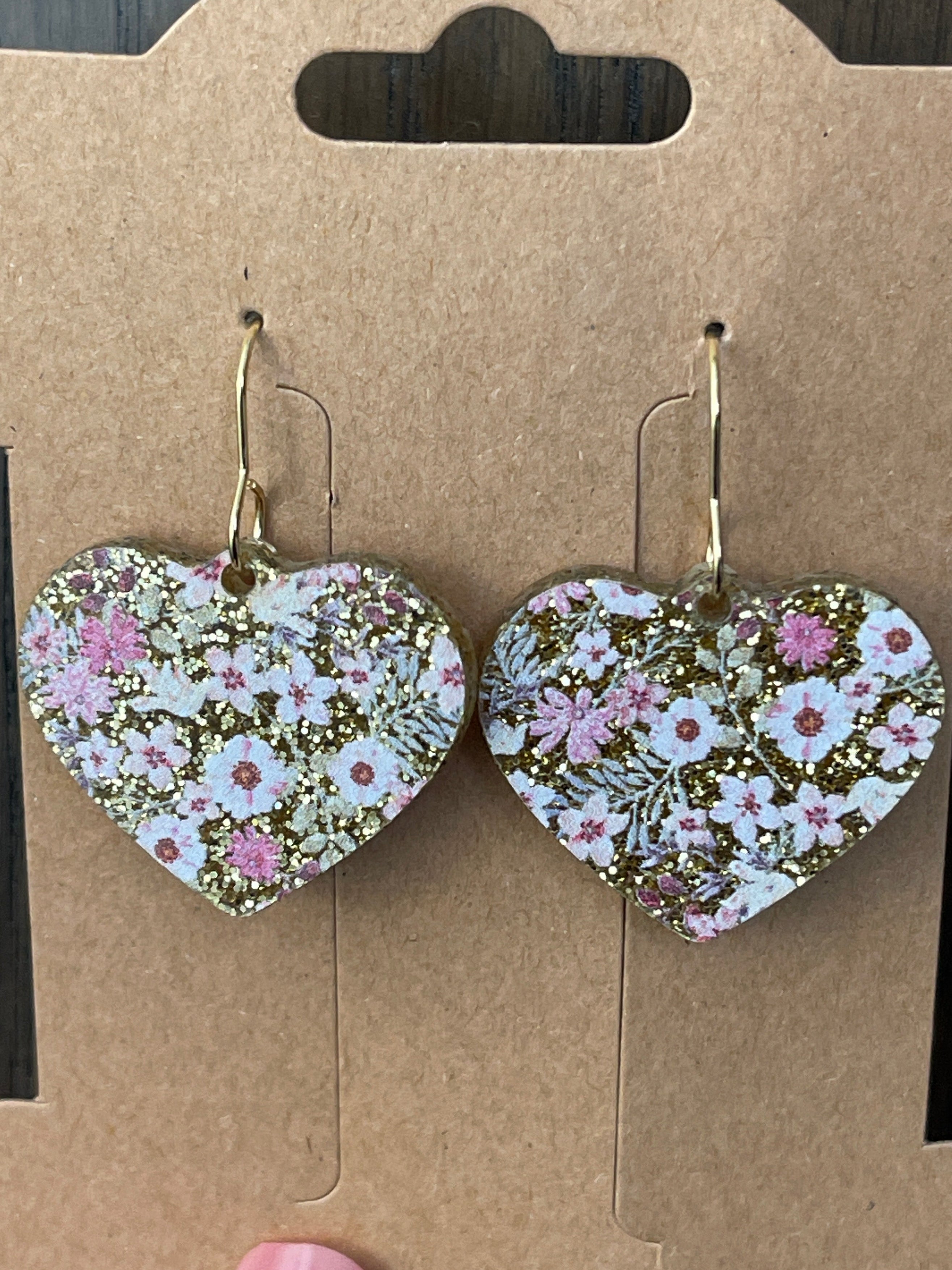 Earrings Glitter Acrylic