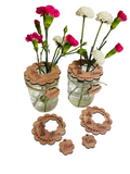 Jar Flower Topper Mary ~ Mom Mama Nana Yuma