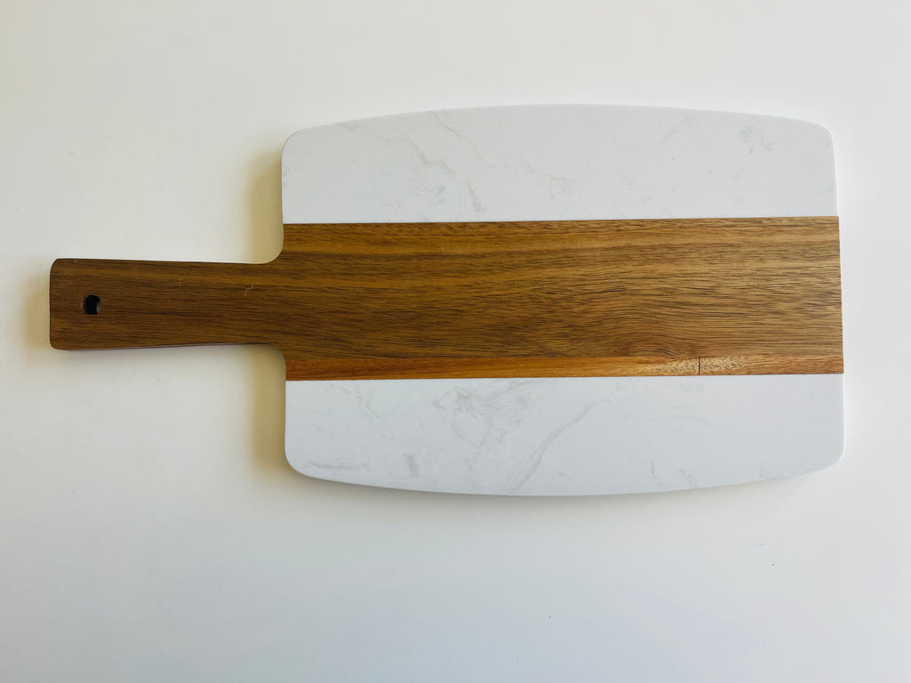 Marble/Wood Mary Mom Cutting Board