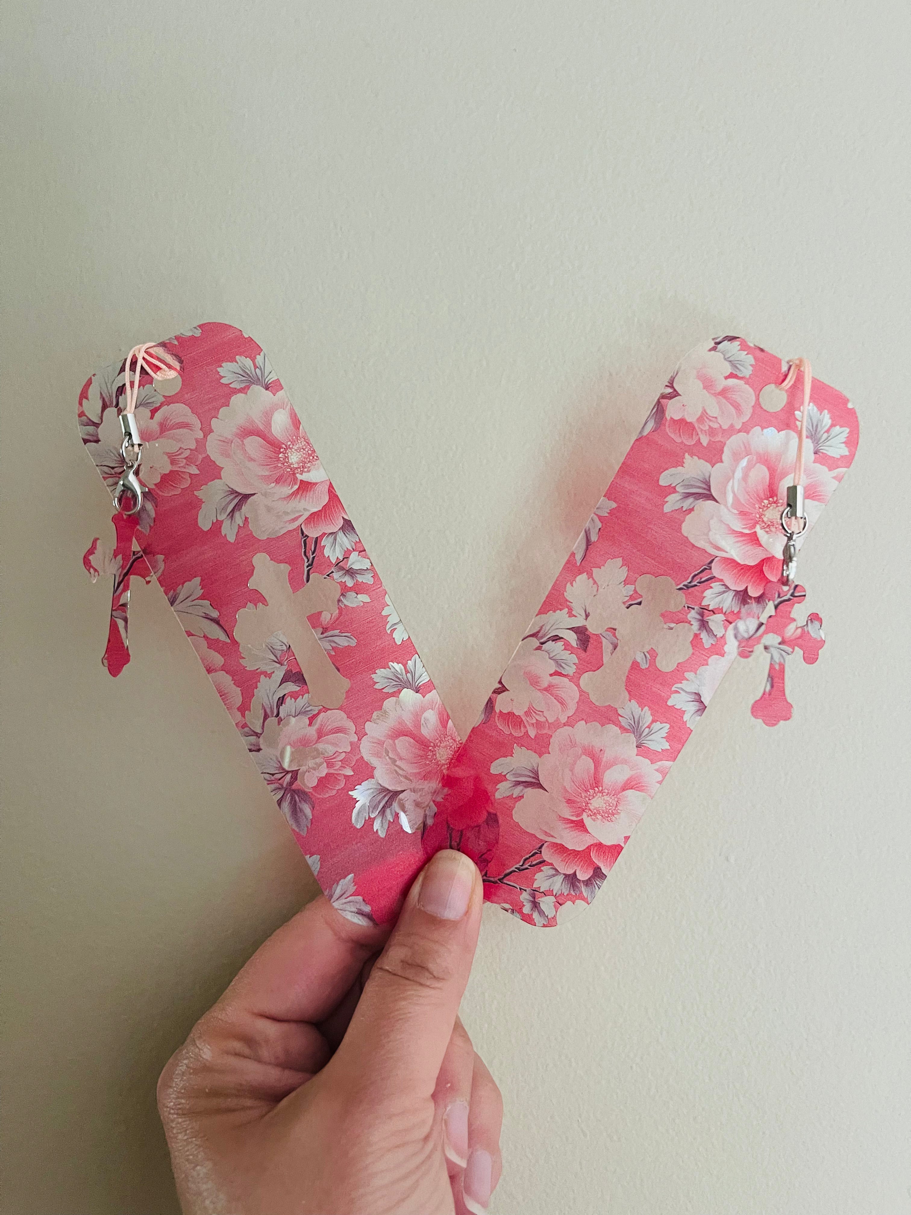 Flexible Bookmark - Rococo Pink Rose