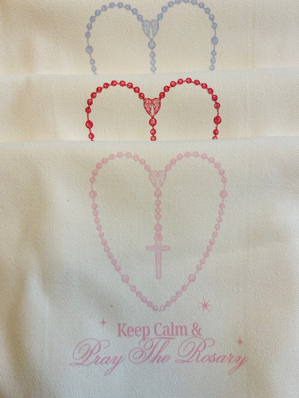 Keep Calm and Pray the Rosary Tote