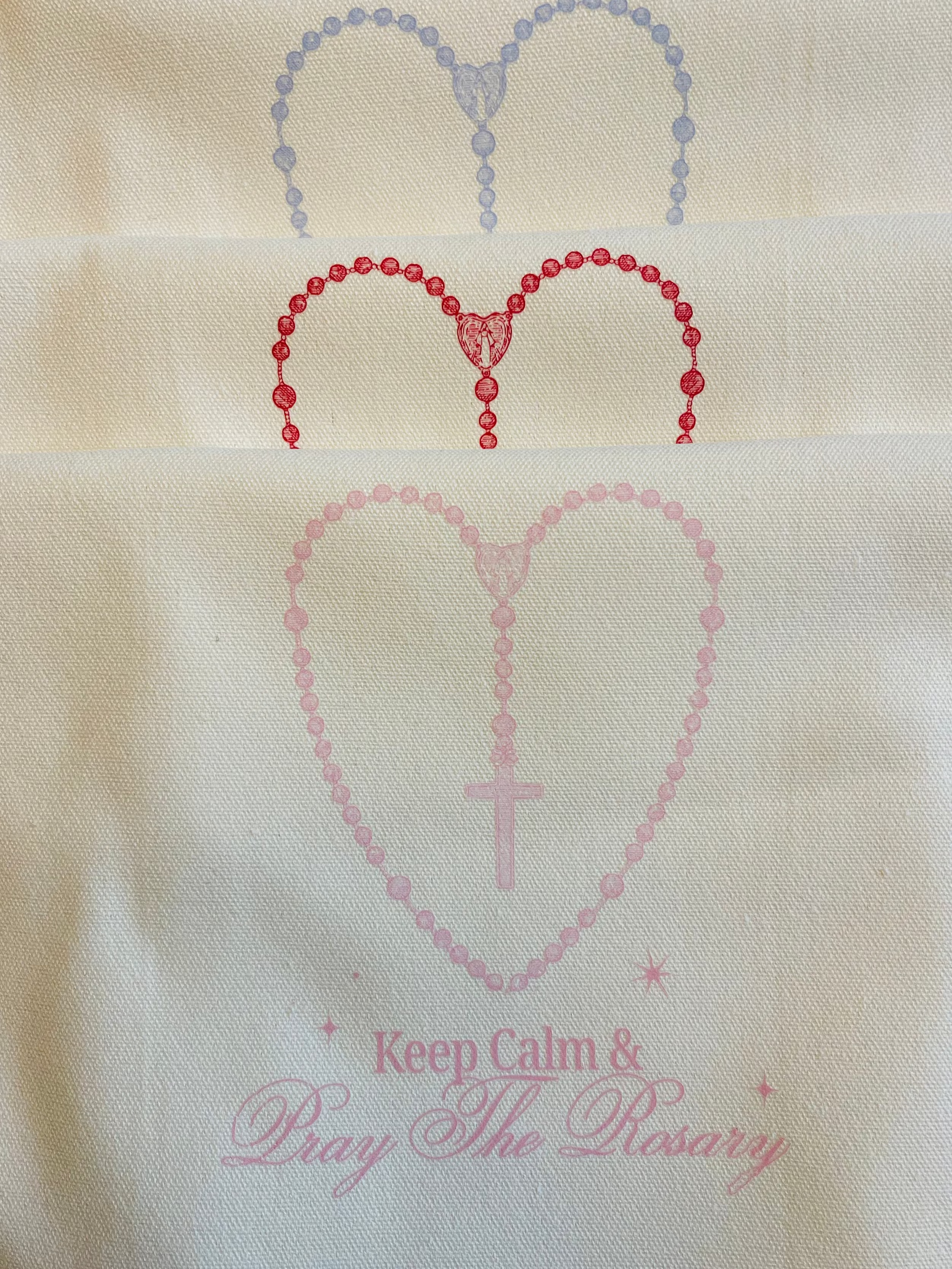 Keep Calm and Pray the Rosary Tote