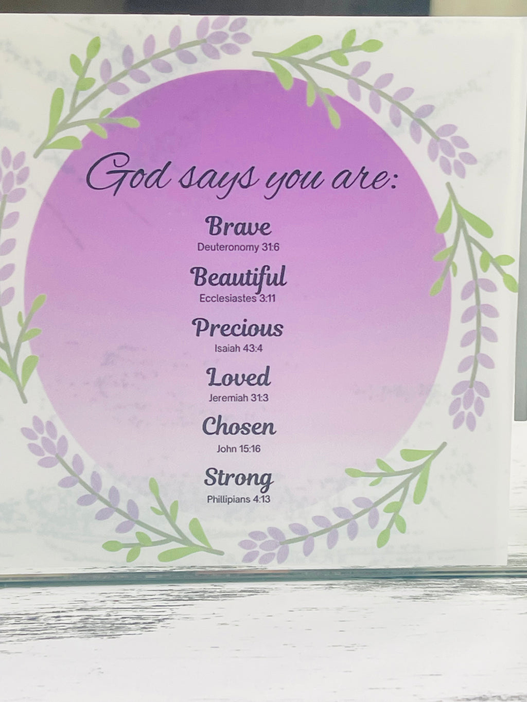 God says you are… Window / Mirror cling