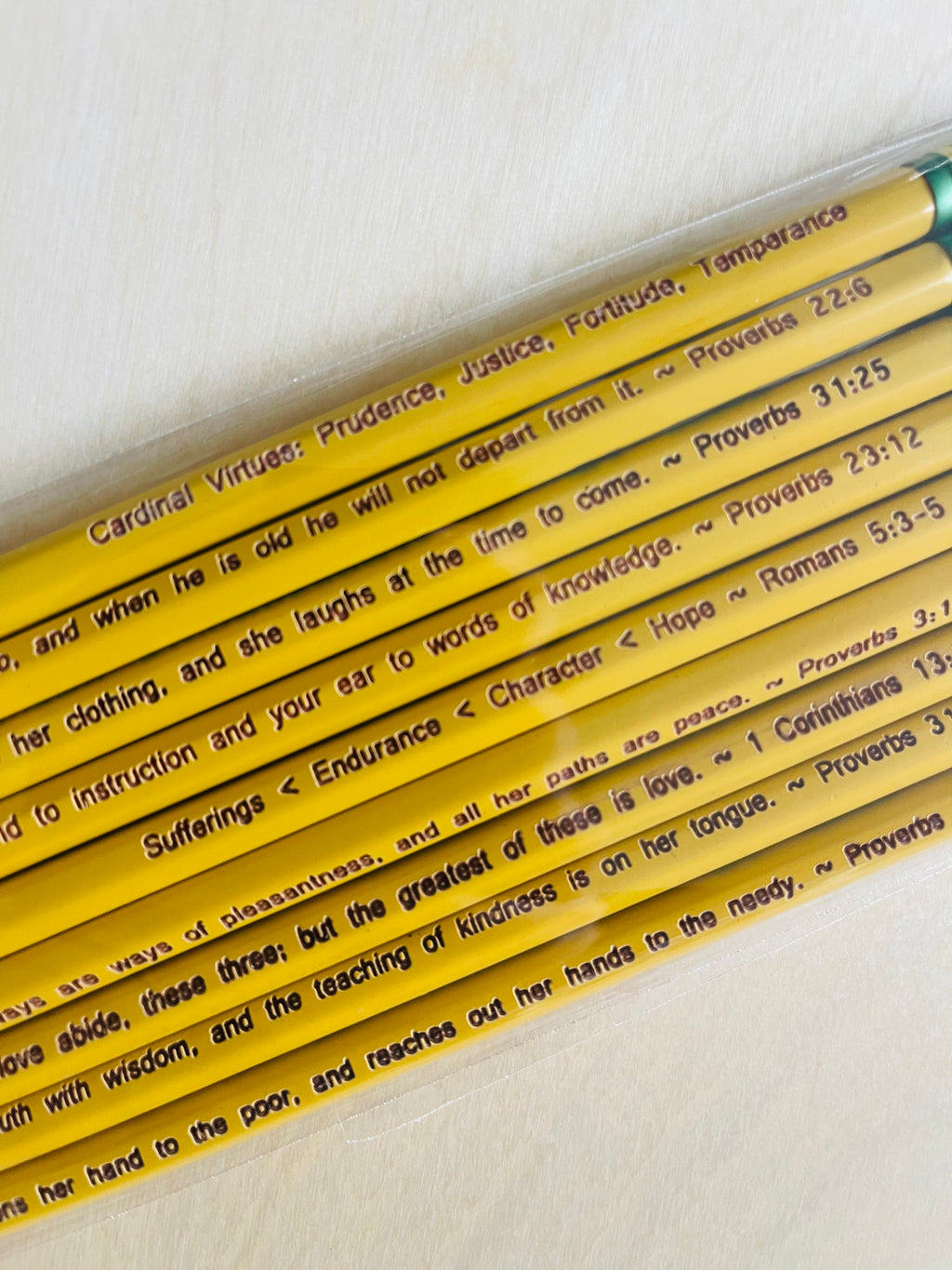 Virtues pencil pack