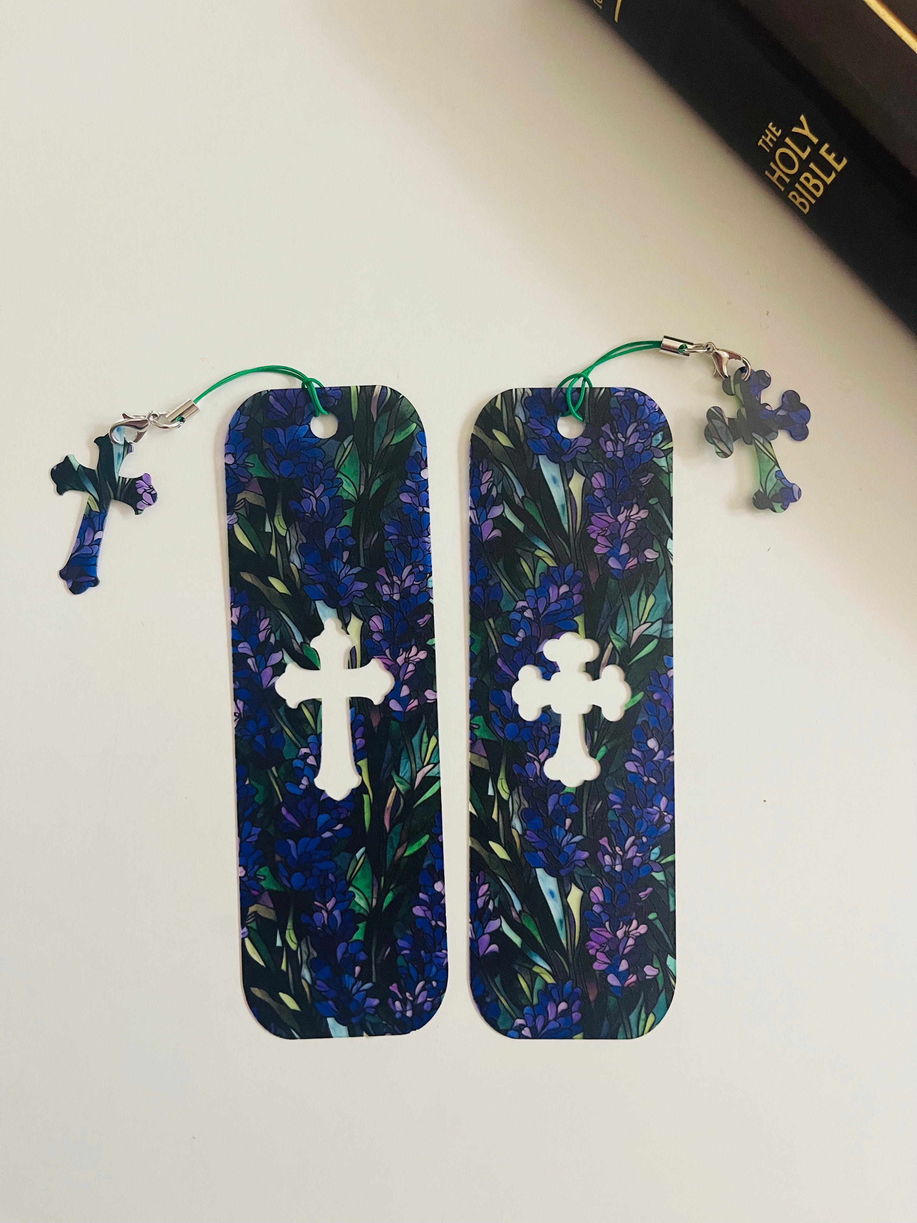 Flexible Bookmark - Lavender Stained Glass