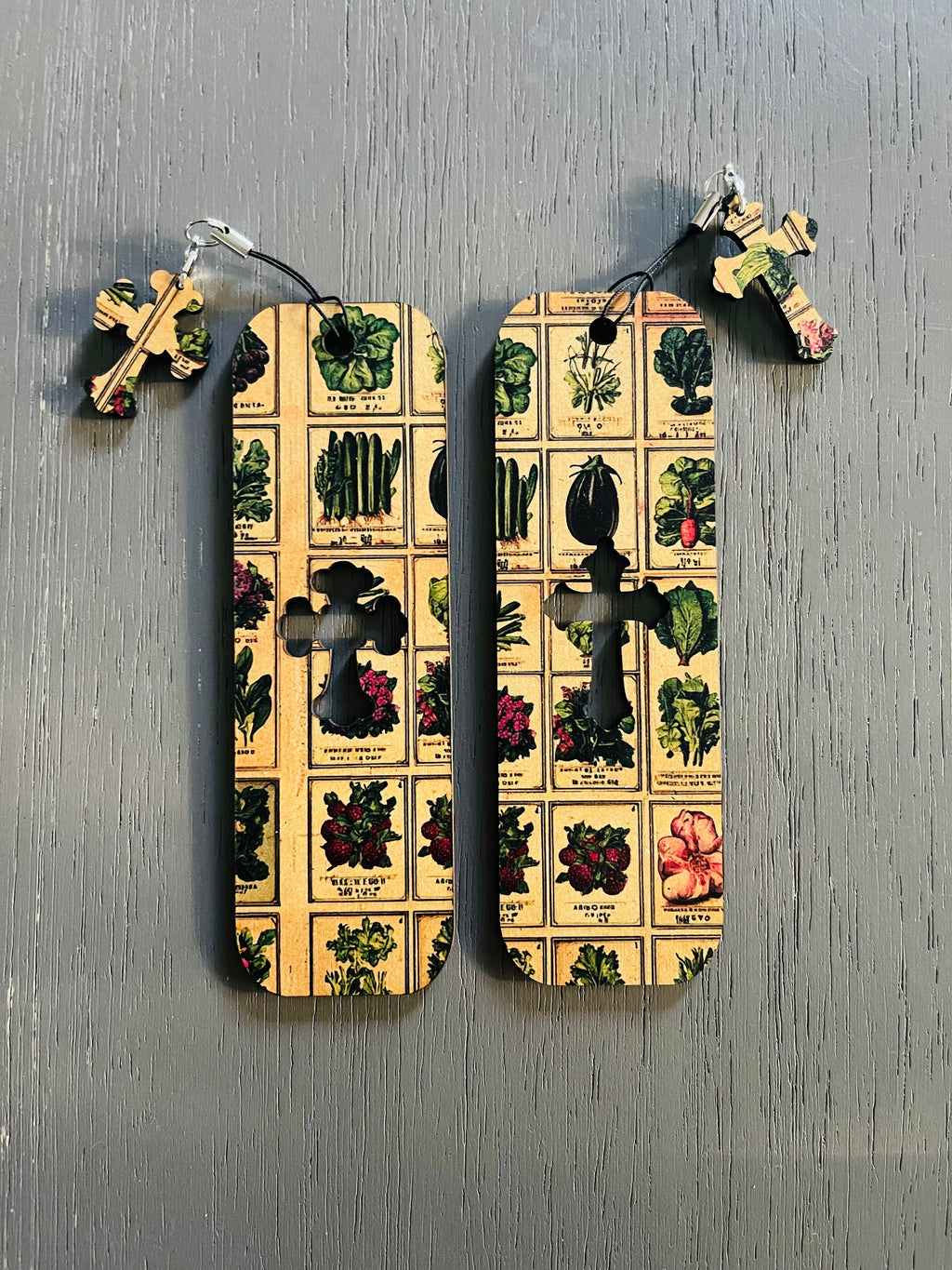 Wood Bookmark - Natural Vegetable Seed Packets