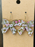 Earrings Glitter Acrylic