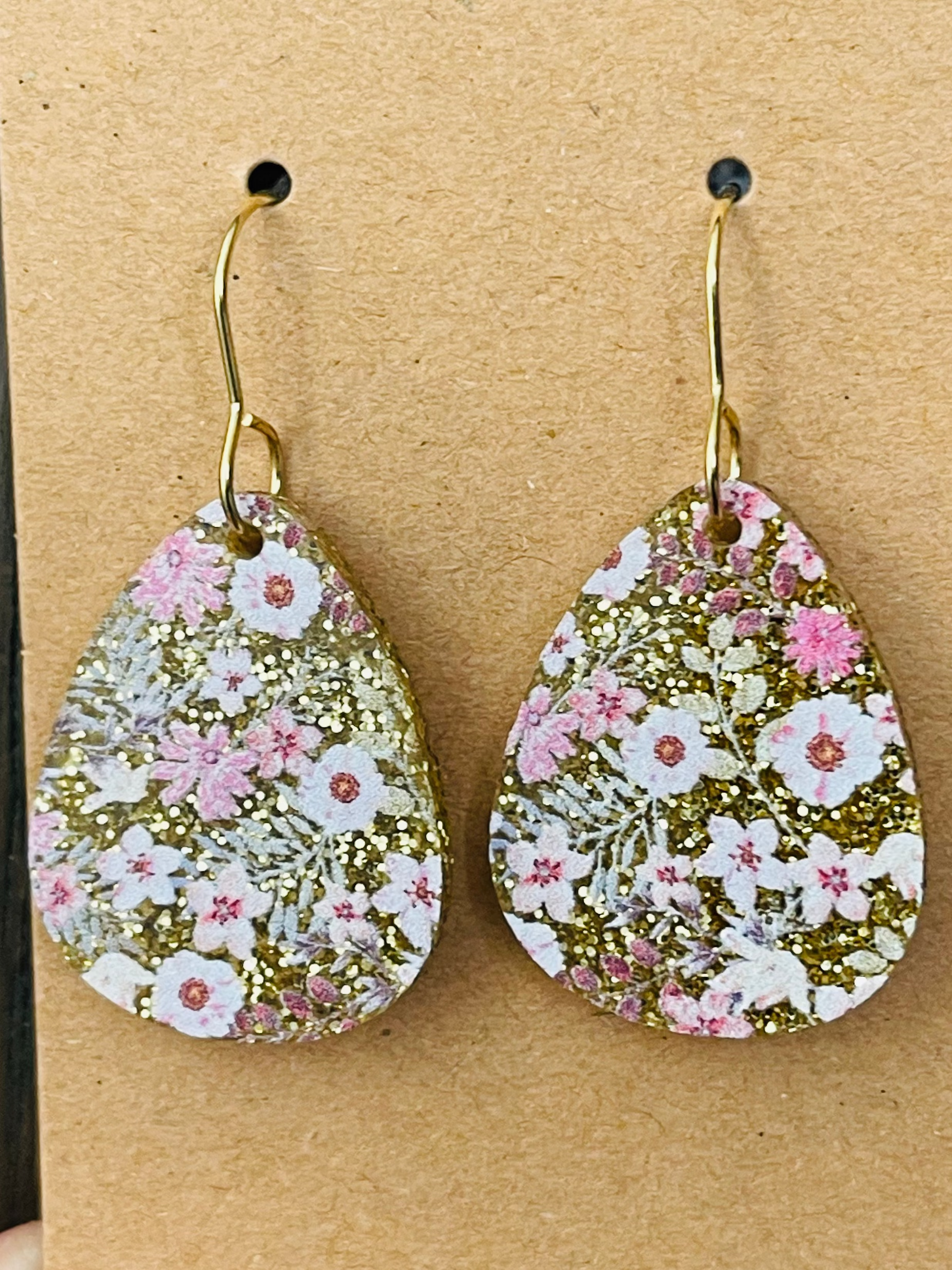Earrings Glitter Acrylic