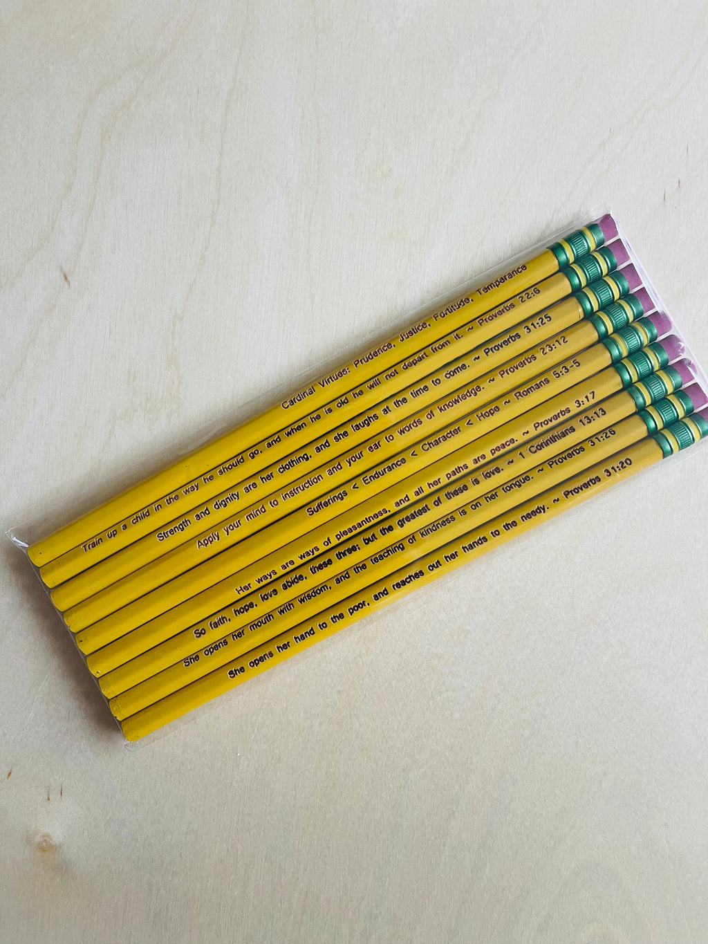 Virtues pencil pack