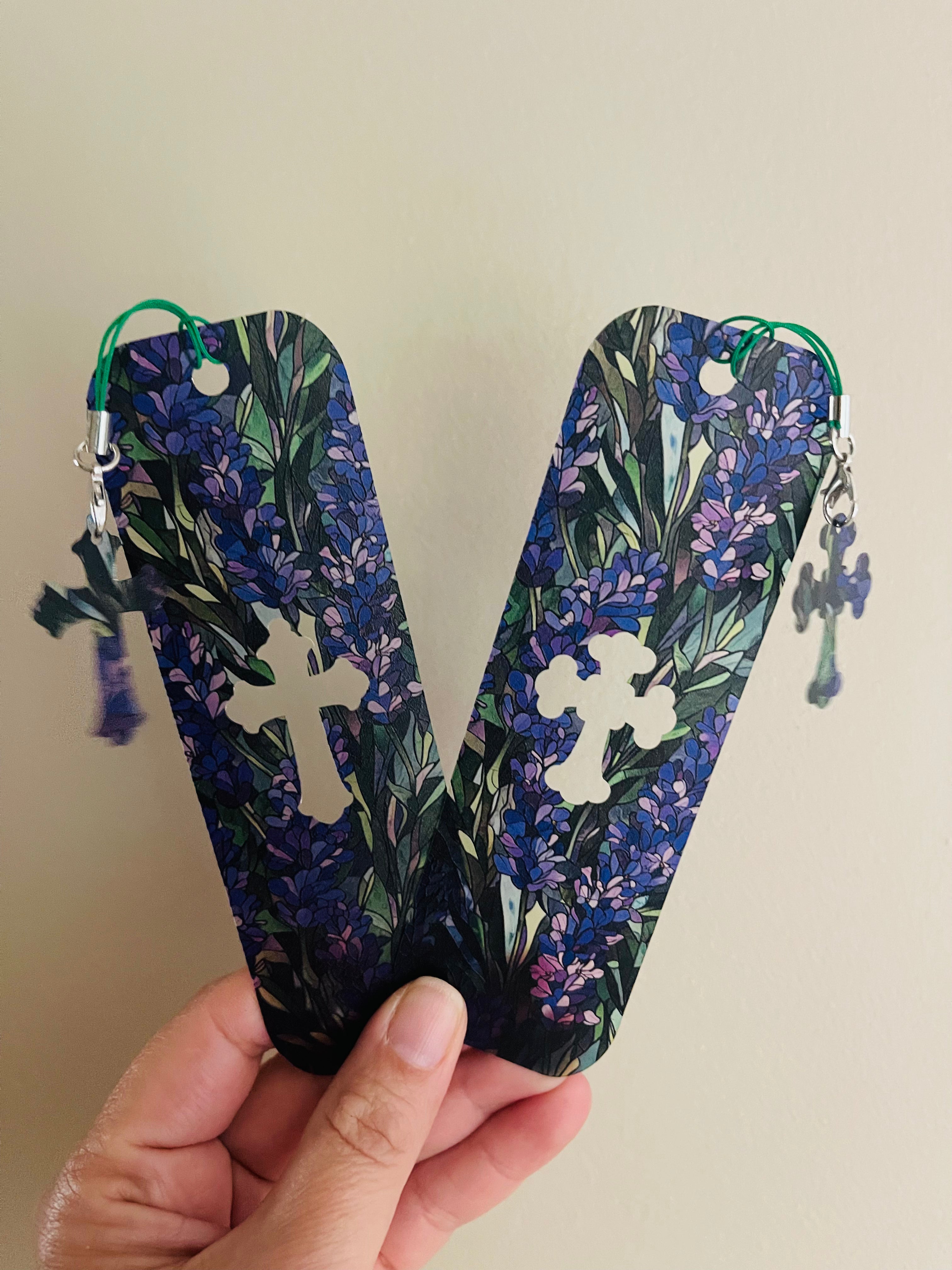 Flexible Bookmark - Lavender Stained Glass