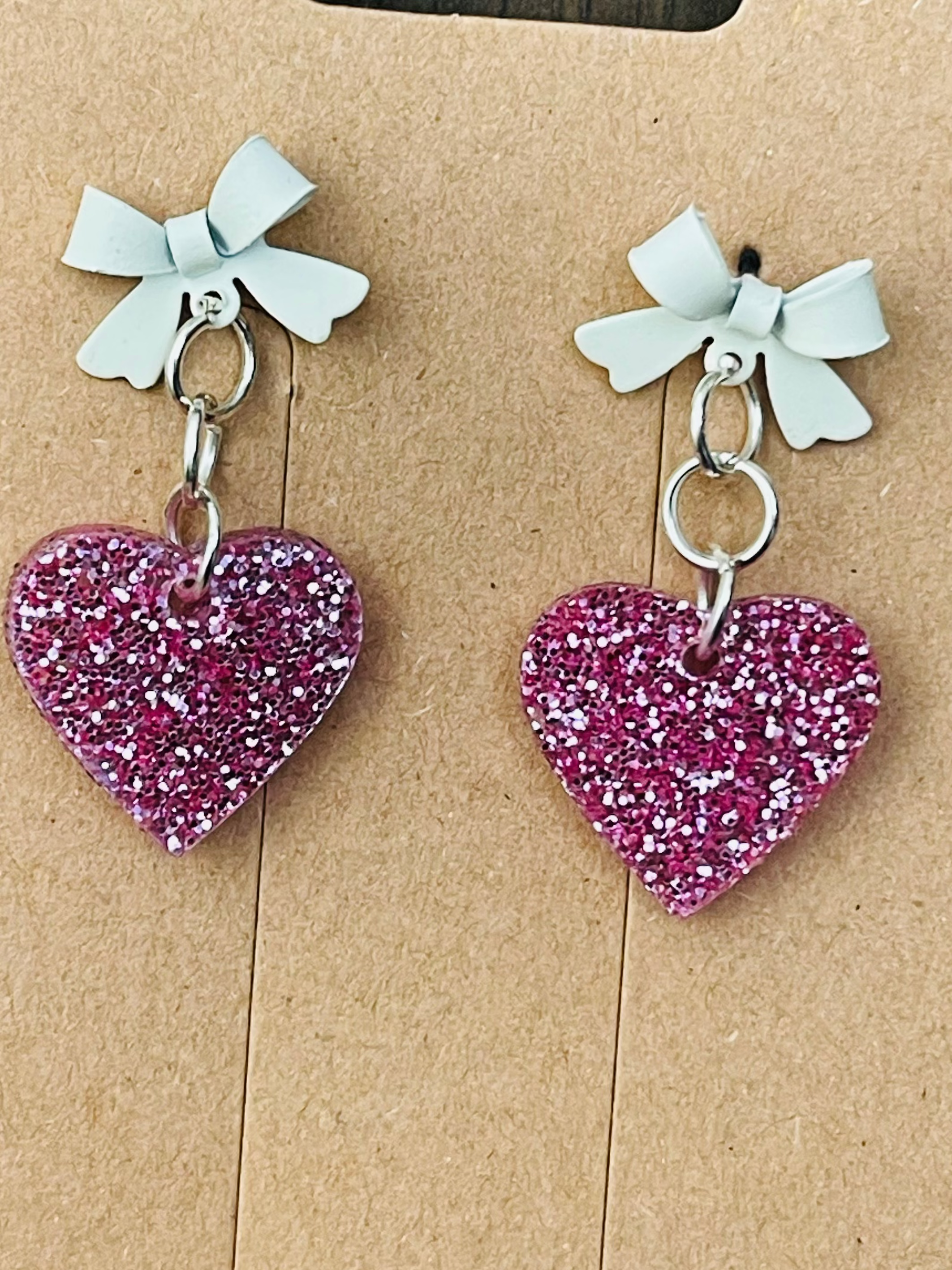 Earrings Glitter Acrylic
