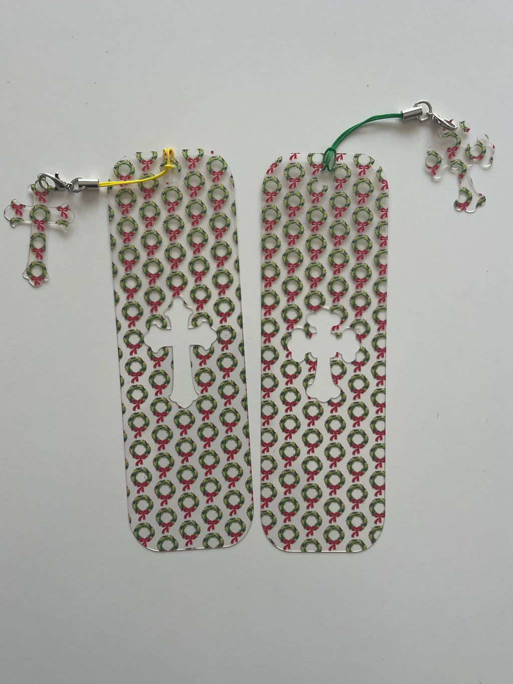 Flexible Bookmark - Christmas Wreaths