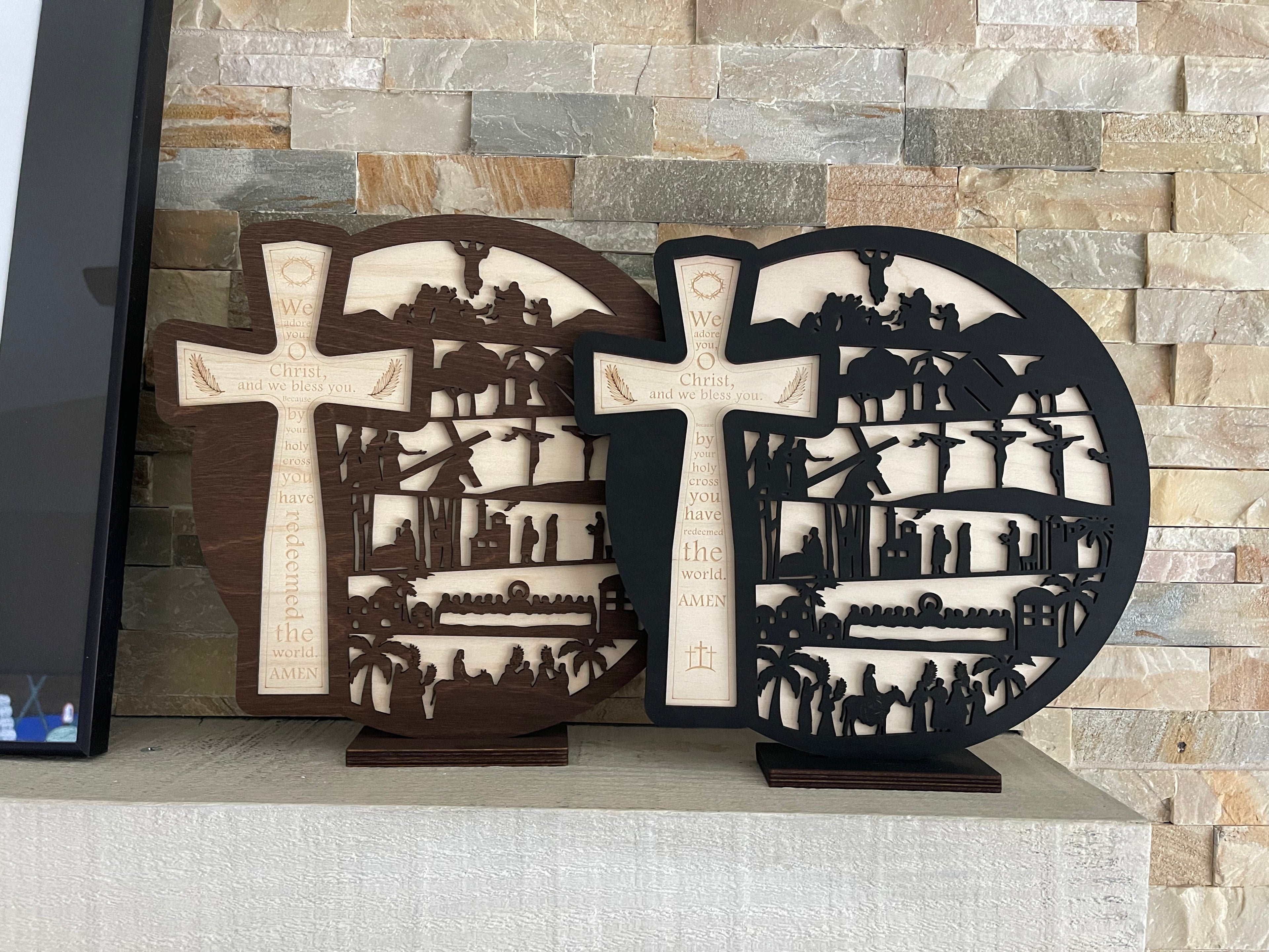 Cross Lent Scene Holy Week Passion Resurrection