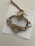Sacred Heart of Jesus Prayer Card and Ornament